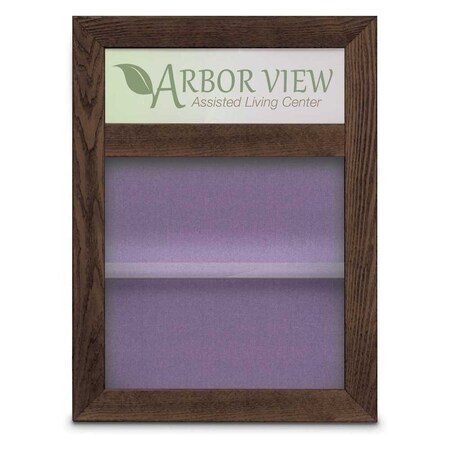 United Visual Products Outdoor Enclosed Combo Board, 48"x36", Gold Frame/Green & Buff UVCB4836ODG-GREEN-BUFF